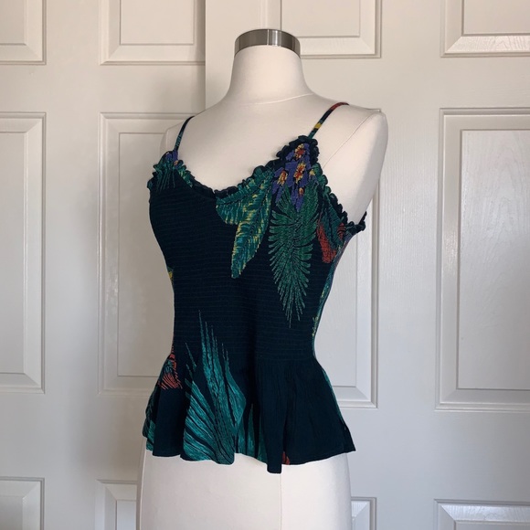 🍓Patrons of Peace Tropical Peplum top NWT - Picture 13 of 16